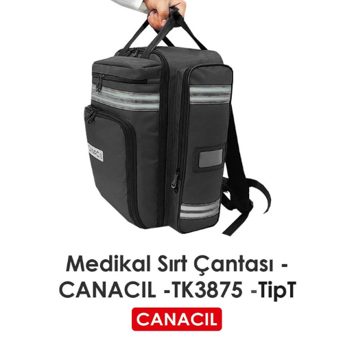 TipT Medikal Sırt Çantası - CANACIL -TK3875 - Siyah