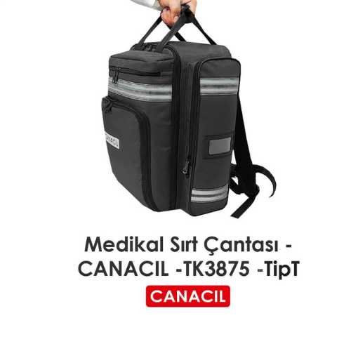 TipT Medikal Sırt Çantası - CANACIL - TK3875 - Siyah